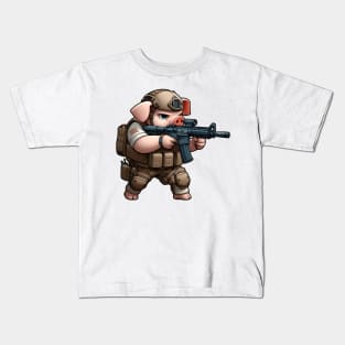 Tactical Pig Kids T-Shirt